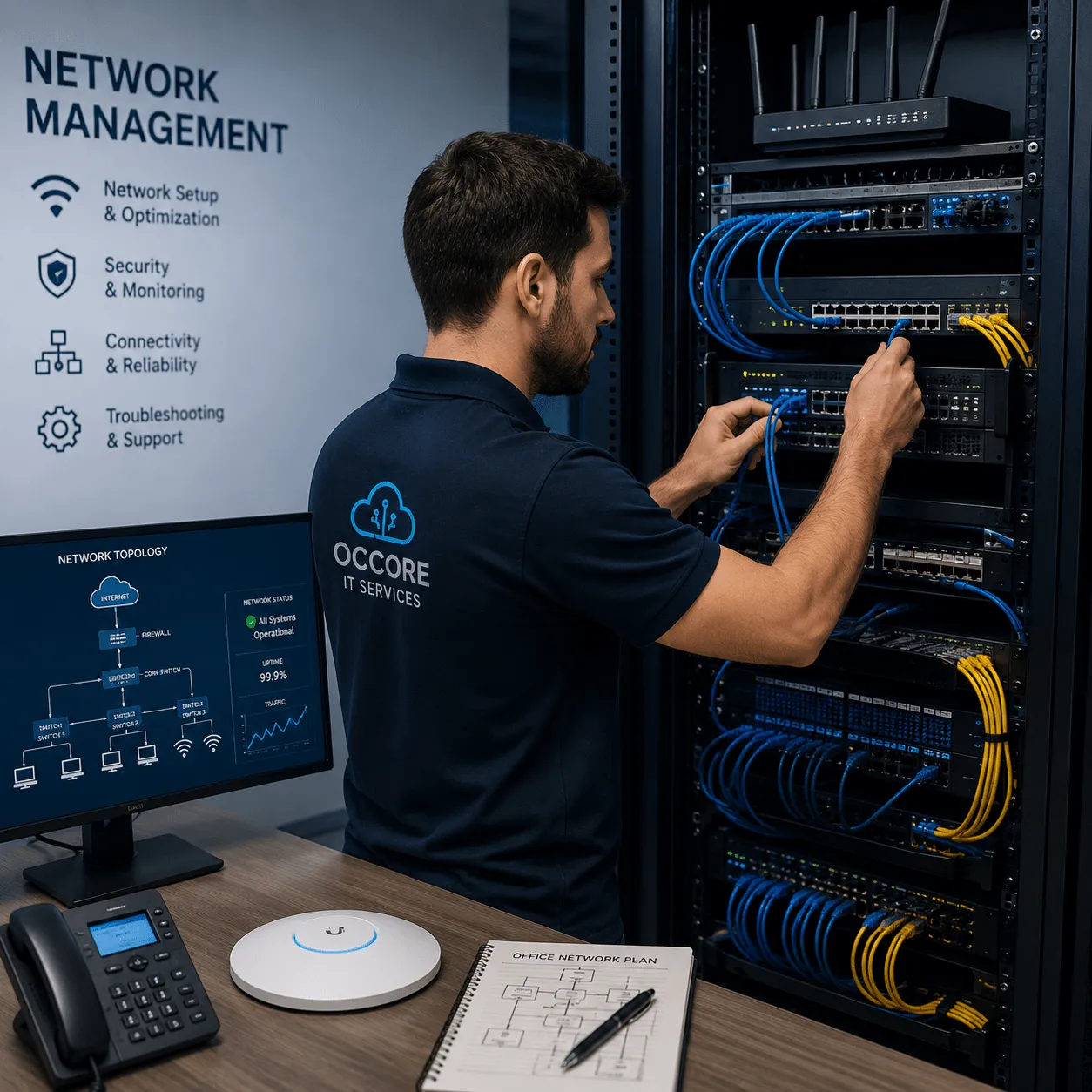 Business networking and WiFi setup in Orange County